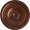 Ekena Millwork Classic Ceiling Medallion (For Canopies up to 5 1/2"), Hnd-Painted Copper Penny, 21 7/8"OD x 2 3/8"P CM22CLCPS - alternate 1